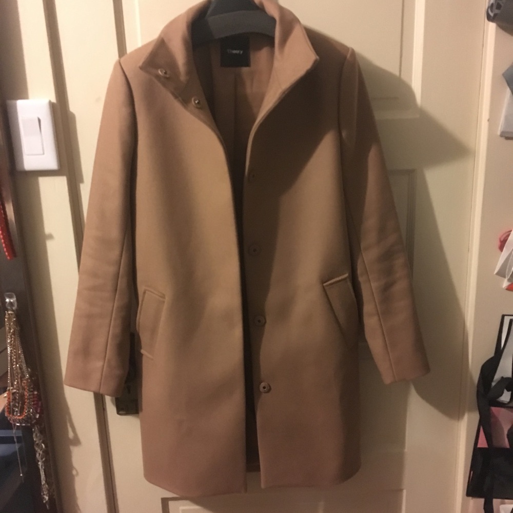 Theory stand collar coat S (runs S-Fits like a 0)